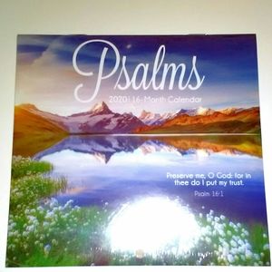 HOLY BIBLE Psalms' small 2020 Calendar Collection "Preserve me, O GOD;